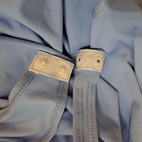 Revolve Susana Monaco Crew Slit Sleeveless Dress Built-in Bra Cornflower Blue M - Picture 10 of 11